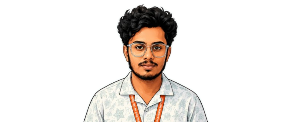 Prince Kevin Karthik — cartoon portrait